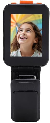 Vvikizy Telefon Selfie Skärm med Klämma 2 Tum 1080p HD Blue Tooth 5.0 Back Camera View Screen Ingen App Behövs WiFi -skärmgjutning med Universell Fällbar Klämma för Smartphones