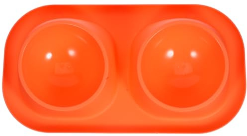 Toddmomy Gamelles Doubles pour Chat et Chien avec Base antidérapante - Gamelles en Plastique pour Chatons, Chiots et Petits Animaux