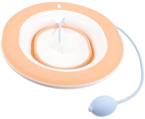 Hohopeti Postpartum Sitzbad Schüssel aus Kunststoff mit Flexiblem Schlauch Ergonomisch Geformt für Schwangere und Wochenbettpflege Großes Fassungsvermögen Bequemes Sitzbad zur Linderung