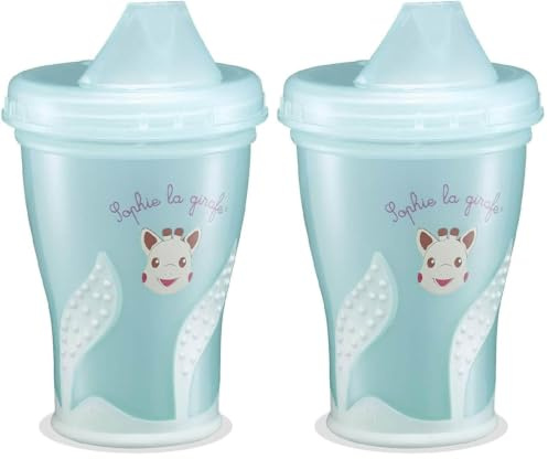 Sophie la Girafe - Fresh Touch - Verre d'apprentissage anti-fuite (Lot de 2)