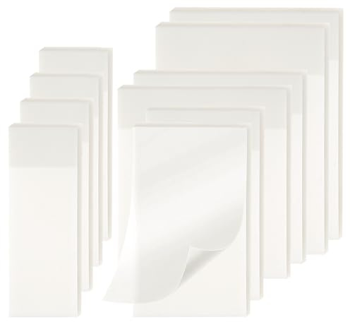 500 Stück Sticky Notes Transparent Haftnotizen, Clear Sticky Notes | Selbstklebende Wasserfest Haftnotizen, Durchsichtige Klebezettel (75 X 75 mm, 50 X 70 mm, 70 X 95 mm, 25 X 75 mm)