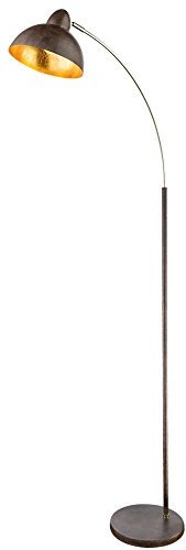 GLOBO Bogen Lampe Blattgold Design Wohn Arbeits Zimmer Beleuchtung Steh Leuchte rost 24703SR
