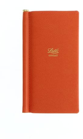 Letts of London Legacy Slim Pkt adressbok Orange