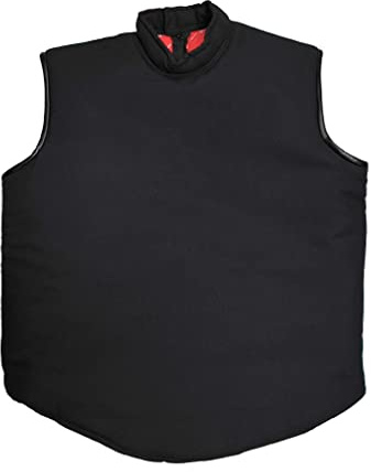 LEONARK Fencing Coach Vest - Professional Fencing Protective Suit - Cattlehide Leather / Canvas Fencing Training Clothes - Sleeveless/Sleeved Jacket for both Adult and Child (Canvas Sleeveless, M)