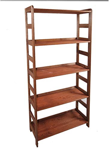 Lenmar HOLZREGAL Kiefer Massiv Regal Bücherregal Büroregal Modulregal BRAUN Gebeizt R-* 8 Varianten (R-10 BRAUN HxBxT 166x83x33 cm)