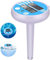 Ndier Thermomètre de piscine numérique solaire flottant - Thermomètre de piscine électronique - Thermomètre solaire flottant - Avec écran LCD - Pour piscine extérieure et intérieure et spa