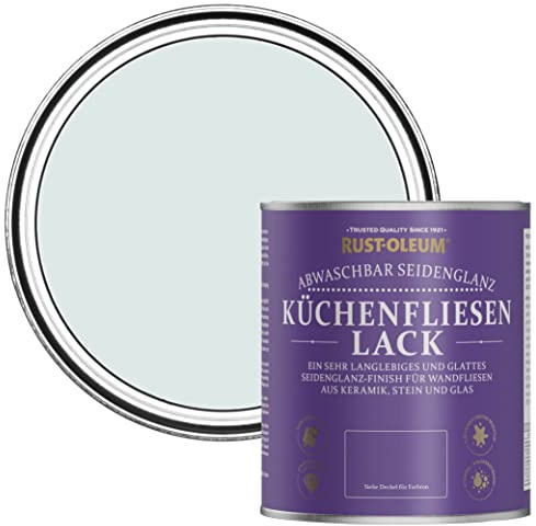 Rust-Oleum Blue water resistant Kitchen Tile Paint in Satin Finish - Marcella 750ml