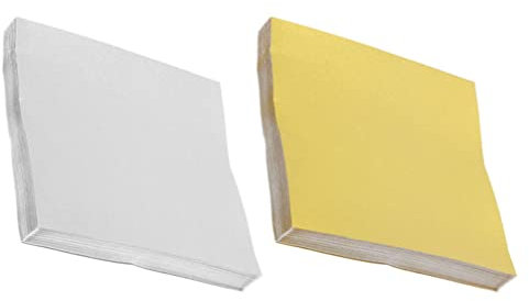 NUOBESTY 200 Blatt Einseitiges Perlmutt-origami Quadratisches Klapppapier Quadratisches Faltpapier Selber Machen Weißes Geschenkpapier Metallisches Einklebebuchpapier 15c Puzzle Das Papier