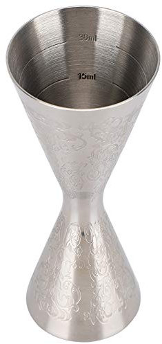 Precioso medidor de acero inoxidable de 30 ml y 45 ml con escala para bebida, taza medidora de vino, accesorios para bar