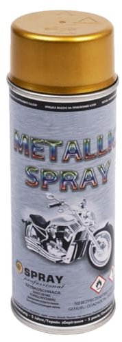 Metallic Effekt Spray | Sprühdose | div. Farben | 400ml | Sprühlack | Dekolack | Farbspray | DIY (Metallic Gold)