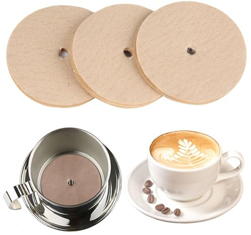 100 Stück Vietnamesisches Kaffeefilterpapier Erhöht die Reinheit des Kaffees Kaffeefilter Kaffeemaschine Ersatz Papierfilter