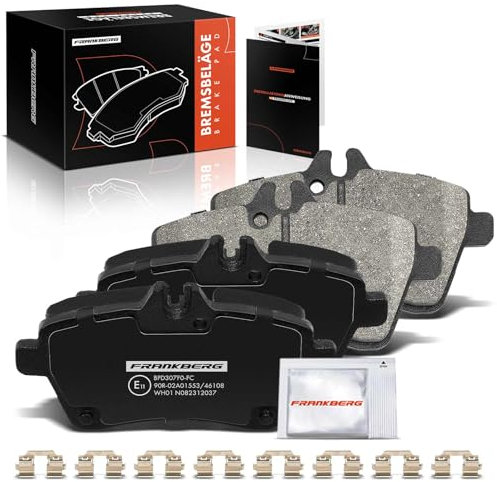 Frankberg Bremsbelagsatz inkl. 4x Bremsbeläge Vorne Kompatibel mit B-Klasse W245 A-Klasse W169 Replace# A1694202120