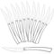 HaWare Lot de 12 couteaux à steak en acier inoxydable - Couteau de table - Couteau à beurre - Couteau à steak tranchant - Pour la maison, la cuisine, le restaurant - Poignée ergonomique, poli miroir