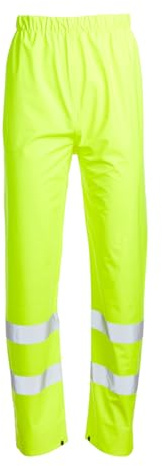Blackrock Sovrapantaloni impermeabili Hi Vis gialli in PU, pantaloni da lavoro riflettenti ad alta visibilità, pantaloni antipioggia, tute da lavoro, Taglia 6XL
