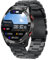 Reloj Inteligente hombre, Pantalla Táctil 1.28 HD Smart watch, Pulsera Actividad, Pulsómetro Monitor de Sueño, IP67 Impermeable, Bluetooth 5.0, SmartWatch para iOS Android, Negro Acero Inoxidable