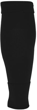 uhlsport Tube-it-Sleeve Fußball Stutzen Fussball-Socken für Herren, Damen und Kinder - fester Halt, maximale Stabilität der Schienbeinschoner, 45-47, Schwarz
