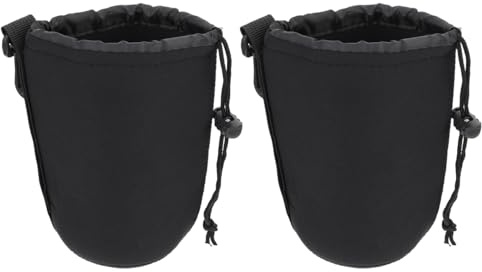 Gadpiparty Neopren Objektivtasche Für DSLR Kamera Objektive Größe M Stoßfest Wasserdicht Flexibel Schutzbeutel Für Objektive Bis 11 cm Länge