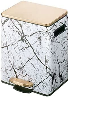 SdaryWare Papelera de Reciclaje de Basura de 9 l/12 l/21 l Papelera de Gran Capacidad para Cocina, Sala de Estar, Papelera accionada con el pie, Cubo de Almacenamiento de Basura de Acero inoxid