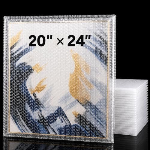 Dunzoom 10 Stück extra große Luftpolstertaschen, 50,8 x 61 cm, transparente Luftpolstertaschen zum Verpacken, stoßfeste Polsterung, Wickeltasche für den Versand, Umzug zerbrechlicher Gerichte