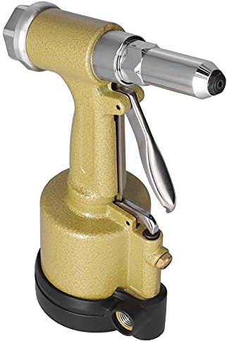 Fafeicy Pistola de Remachado de Aire KP-701, Rivéter Neumático de Cilindro Corto, Kit de Conjunto de Herramientas de Remachado Hidráulico, Kit, (Enchufe de la UE)