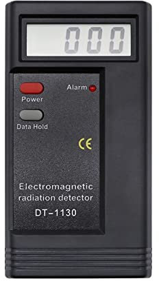 Contatore Geiger DT-1130. Rilevatore di radiazioni elettromagnetiche digitali portatile portatile palmare EMF. Tester del monitor del dosimetro delle radiazioni del misuratore(With battery)