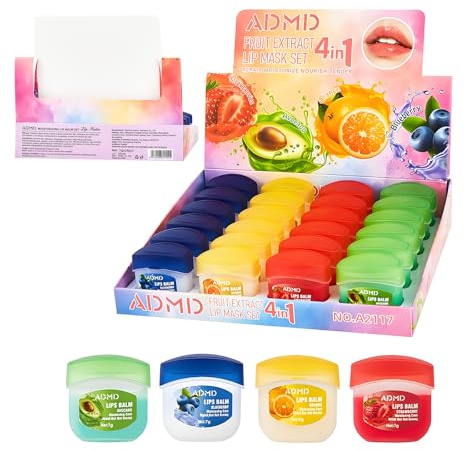 Lip Moisturizing Set, Lipstick, 24 Nourishing And Lip Balm Fruit Flavor Sets, Suitable For Dry Peeling, Dull, Lip Lines, Moisturizing And Repairing Lipstick