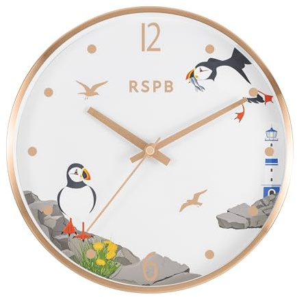 Tikkers RSPB Puffin Bird Printed Dial Wall Clock