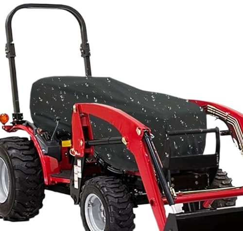 Cubierta para tractor – 193 x 61 x 56 cm, cubierta para cortacésped resistente al viento, cubiertas de tractor de alta densidad para patio trasero, jardín, agricultura, garaje, cobertizo, camping al