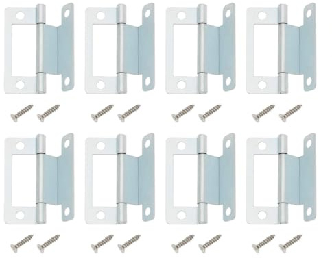 Gurtt 10 bisagras acodadas de 50 mm para puertas, herrajes mecánicos para muebles, ideales para armarios, autocaravanas, caravanas y furgonetas camper.