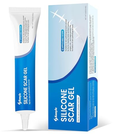Kunyle Silicone Scar Gel, Scar Cream, Advanced Scar Stick for Surgical Scars, Stretch Marks, Keloid Bump Removal, Old and New Scars 0.63oz (18g)