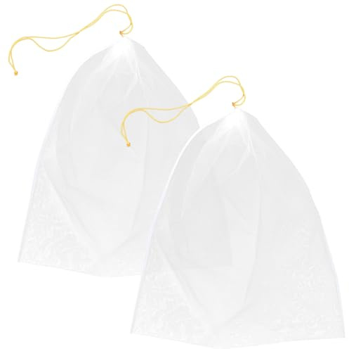 ULDIGI Bolsa Coladora de Miel de Nylon Reutilizable 2 Unidades, Filtro de Fruta y Jugos, Malla Fina para Cocina Doméstica, Herramienta de Filtración Práctica para Miel, Color Aleatorio