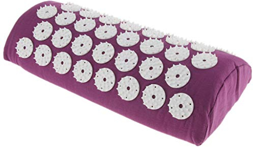 F Fityle Oreillers Tapis Acupuncture Coussin Cou Kit Massage Douleur Soulager - Violet