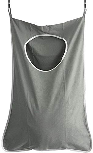Harddo Door Hanging - Bolsa de tela Oxford para colgar la ropa sucia con 2 ganchos para puerta de acero inoxidable, 2 ganchos con ventosa para dormitorio, habitación de los niños, dormitorio o armario