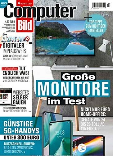 Computer Bild 4/2021 Große Monitore im Test