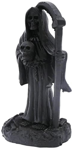 Kocris Casa Death with Sickle Aquarium Aquarium Dekoration Statue Figur Statue Reptilien Schildkröte Eidechse Tanks Terrarium Teufel Schädel Halloween Dekor Ornament Haustier