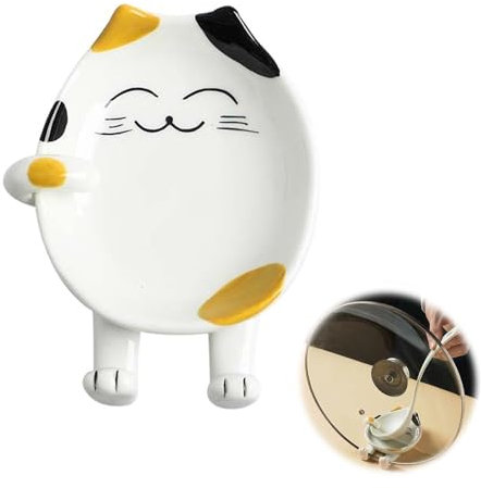 Appoggiamestolo, Cucchiaio in Ceramica per Stufa, Resto per Cucchiaio in Ceramica, per Decorazione Della Cucina, Decorazione Della Tavola Dell'hotel (Giallo)