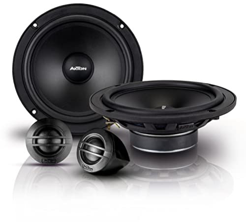 AXTON ATC165S – klangstarkes 16,5 cm / 6,5“ Komponenten System, 2-Wege Auto-Lautsprecher mit nur 47 mm Einbautiefe, Soundsystem mit 90 Watt RMS