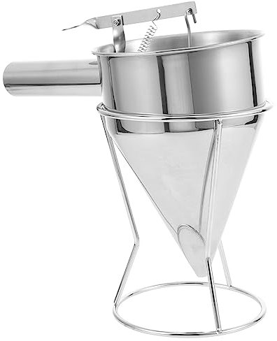 Yardwe Distributeur De Pâte à Crêpes Acier Inoxydable Entonnoir à Sirop Pour Boulettes De Pâte Ustensiles De Cuisine Pour Muffins Et Cupcakes