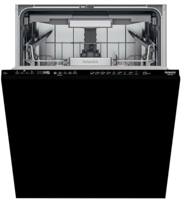 Hotpoint - H7IHP40L Lave-vaisselle Intégrable 60 cm avec 15 Couverts - Zone Wash 3D, Active Dry - Interface Digitale - Niveau sonore 39 dB, Classe Énergétique C