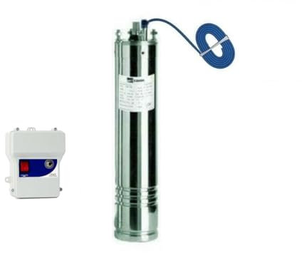 MOTORE SOMMERSO PER POMPA SOMMERSA POZZO 4 MOTORI V220 V230 MONOFASE EBARA HP1-3 (2 HP V230+BOX CONDENSATORE)