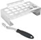 EnMart Stainless Steel Jalapenos Pepper Grill Rack, 18 Löcher, Grillzubehör Edelstahl BBQ Chicken Drumsticks Rack Hähnchenschenkel Halter für Backofen, Grill, BBQ Grill and Smoker Accessories