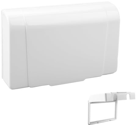 Rumyve Socket Cover Box,Waterproof Childproof Electrical Outlet Cover Box,White Plug Cover Box Protector for Sockets Switches Home Office(Double)