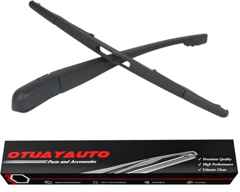 OTUAYAUTO Scheibenwischer Hinten Wischerarm mit Wischerblätter,Länge: 350mm | Heckscheibenwischer Kompatibel mit Peugeot 106 95-05, Peugeot 206 98-09, Peugeot 206+ 09-13