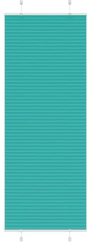 vidaXL Plissee Petrolgrün 75x200 cm Stoffbreite 74,4 cm Polyester, Faltrollo, Klemmfix, Plisseerollo, Jalousie, Rollo, Plisseerollo für Fenster
