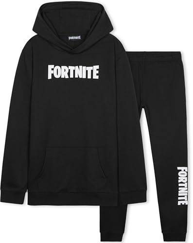 Fortnite Tuta Ragazzo, Completo Tuta Bambino con Felpa con Cappuccio e Pantaloni, Comodo Abbigliamento da Casa, Regali Ragazzi