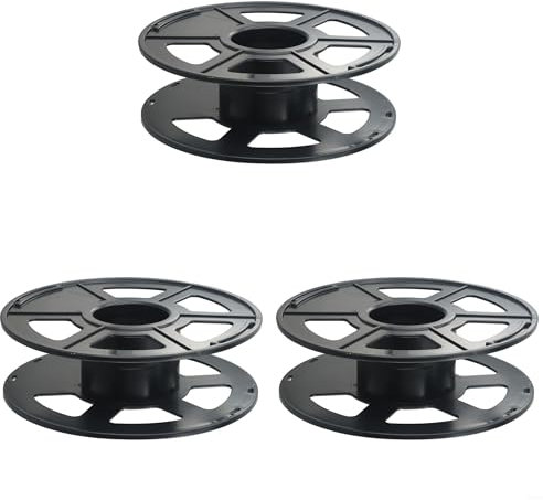 Vilgftyiet Enrouleur de câble vide noir pour imprimantes 3D pour ranger des câbles, des lumières de Noël, des fils, des cordes, des câbles Ethernet (lot de 3)