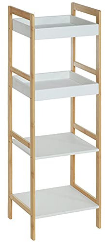 Mensole in legno per bagno, cucina, garage e soggiorno, scaffalatura multifunzione per dispensa e casa