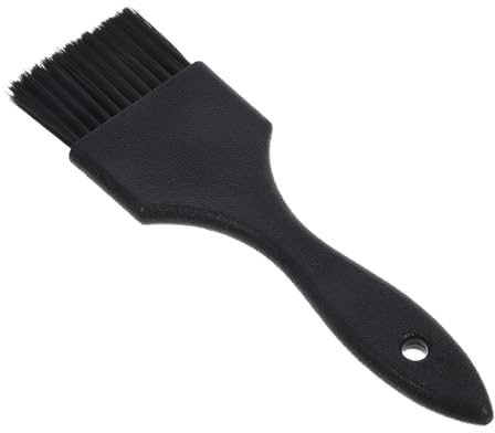 HEALEEP Cepillo Aplicador De Tinte Para Pelo Profesional Negro Cepillo Espesante Para Teñir Con Mango Ergonómico Fácil Limpieza y Uso Para Salones y Uso Doméstico