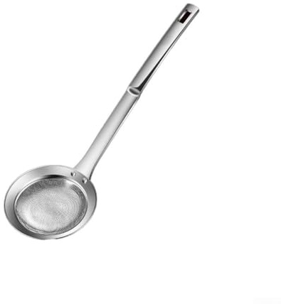 Schiumarola professionale in acciaio inox per scolare perfettamente zuppe e brodi (piccolo)