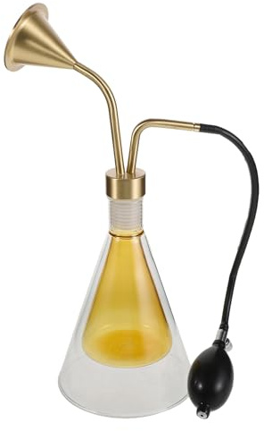 Gatuida Flacone per oli essenziali: diffusore di aromi in vetro a doppia parete, tester, fiaschetta per aromaterapia, dispositivo portatile per decorazioni natalizie